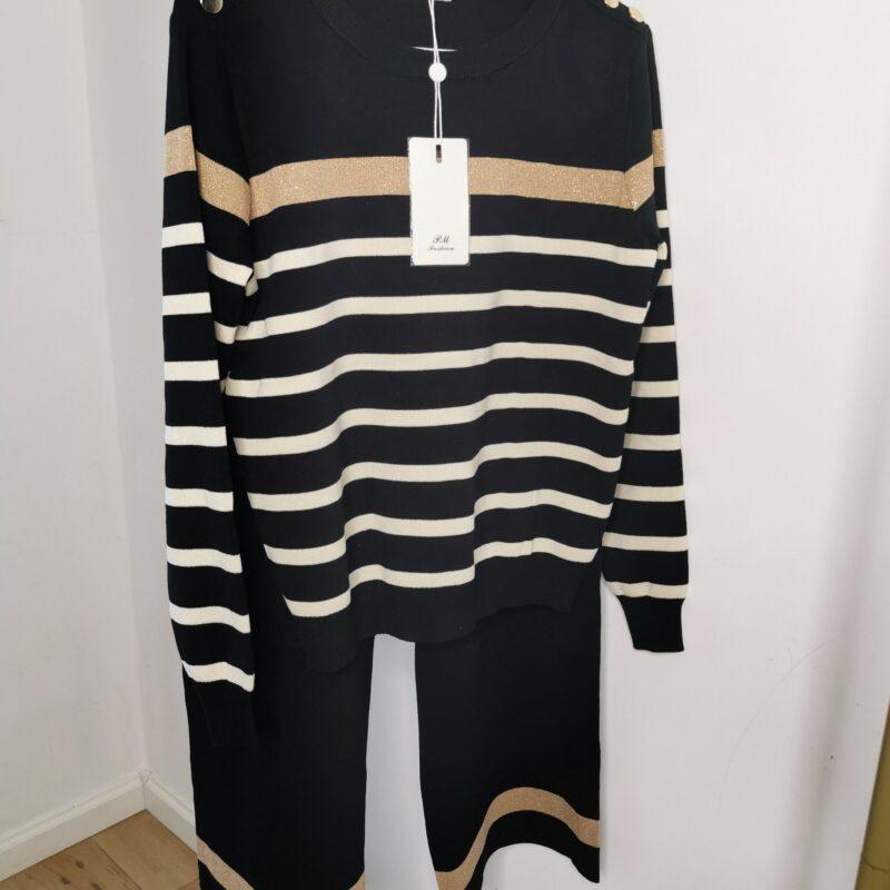 czarny komplet dresowy damski