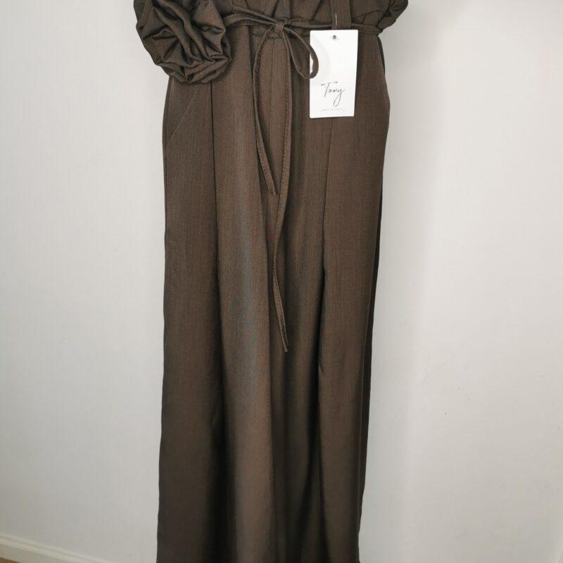 spodnie damskie z kokardą szeroka nogawka