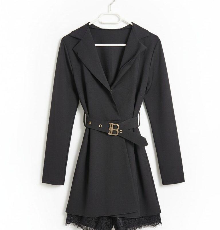 Kombinezon z długim rękawem spódnico-spodenki